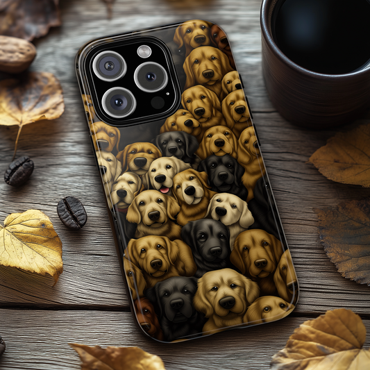 Retriever Pack Phone Case - Golden & Labrador Dog Lover Gift