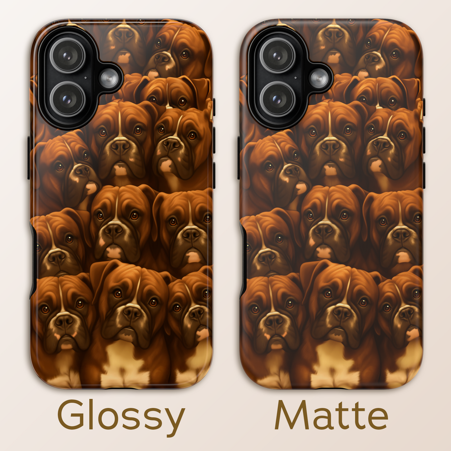 Boxer Dog Portrait Phone Case - Dog Lover Gift
