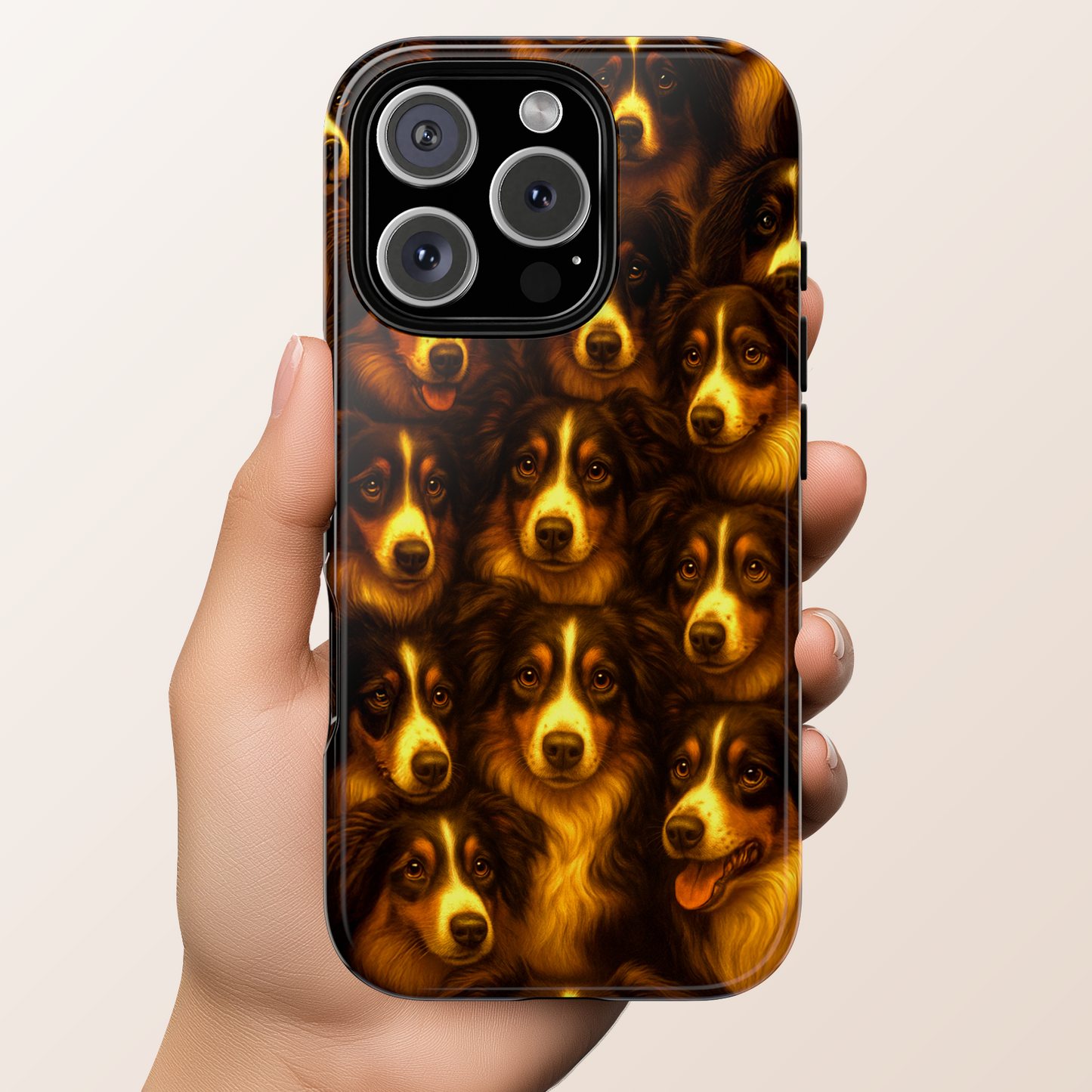 Australian Shepherd Dog Portrait Phone Case - Dog Lover Gift