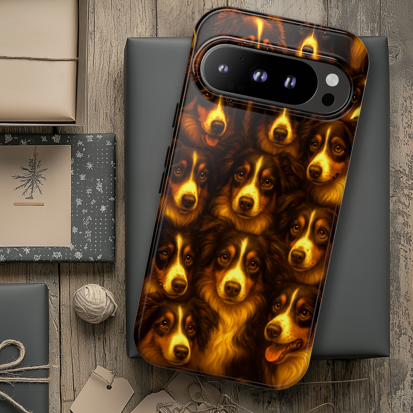 Australian Shepherd Dog Portrait Phone Case - Dog Lover Gift