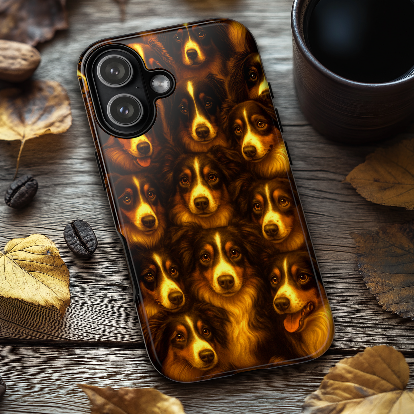 Australian Shepherd Dog Portrait Phone Case - Dog Lover Gift