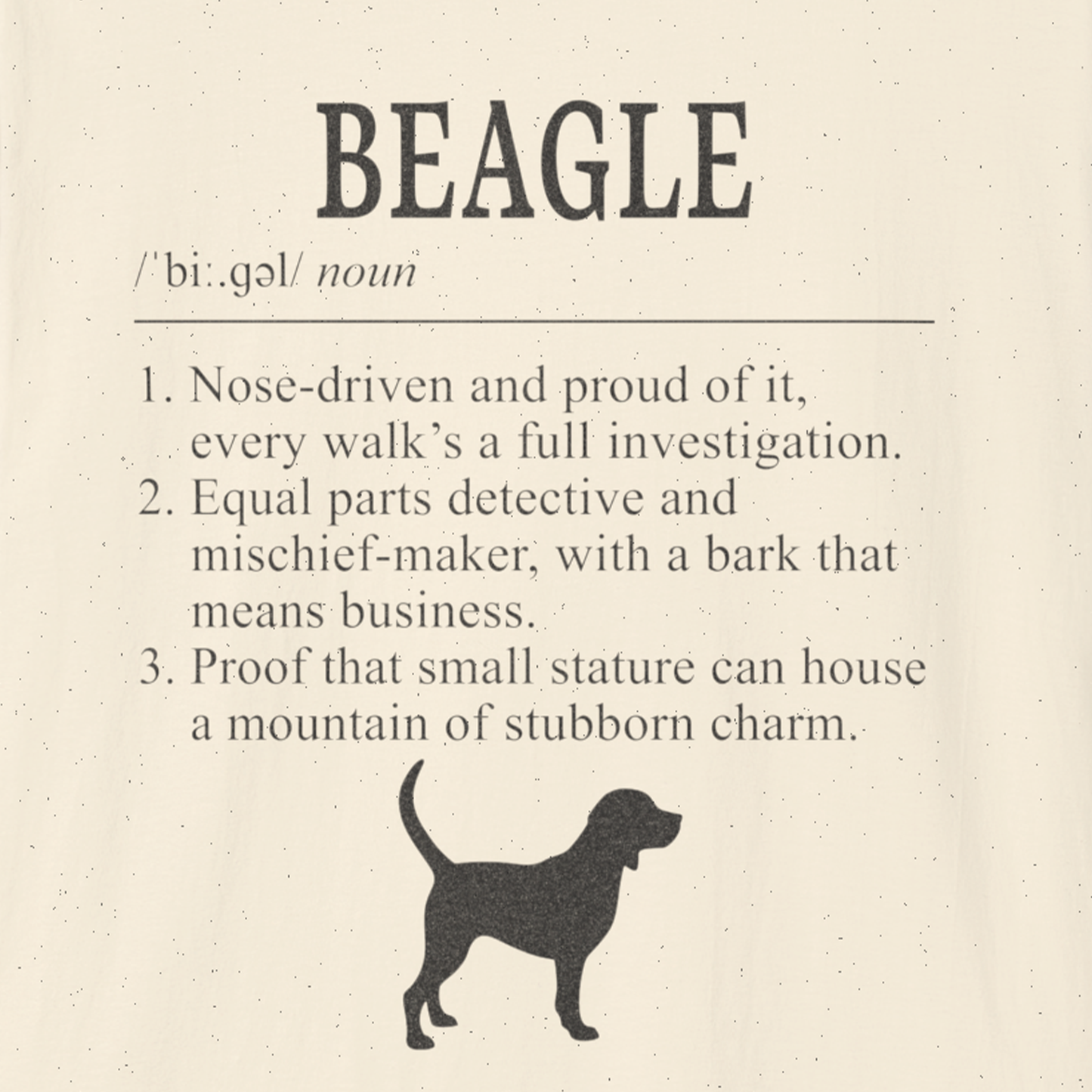 Beagle Definition T-Shirt Dictionary Dogs Collection