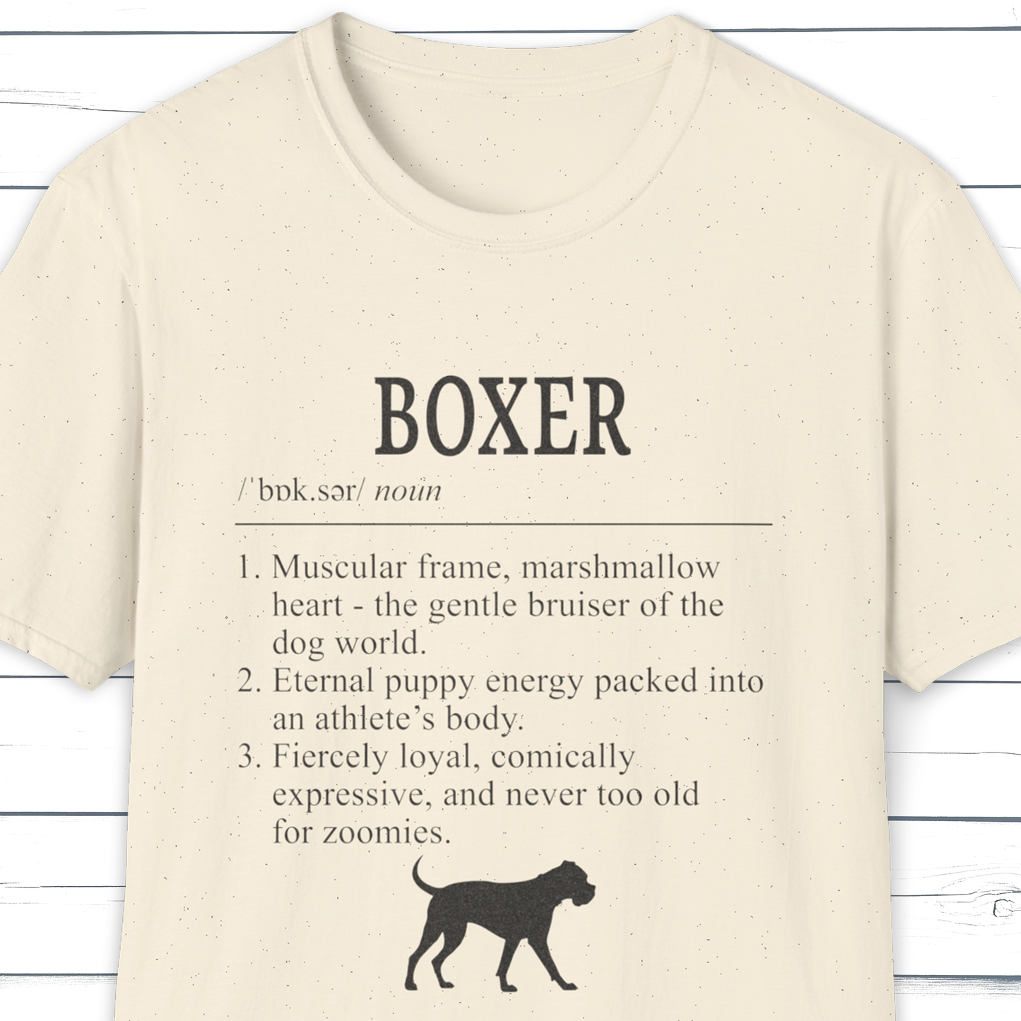 Boxer Definition T-Shirt Dictionary Dogs Collection