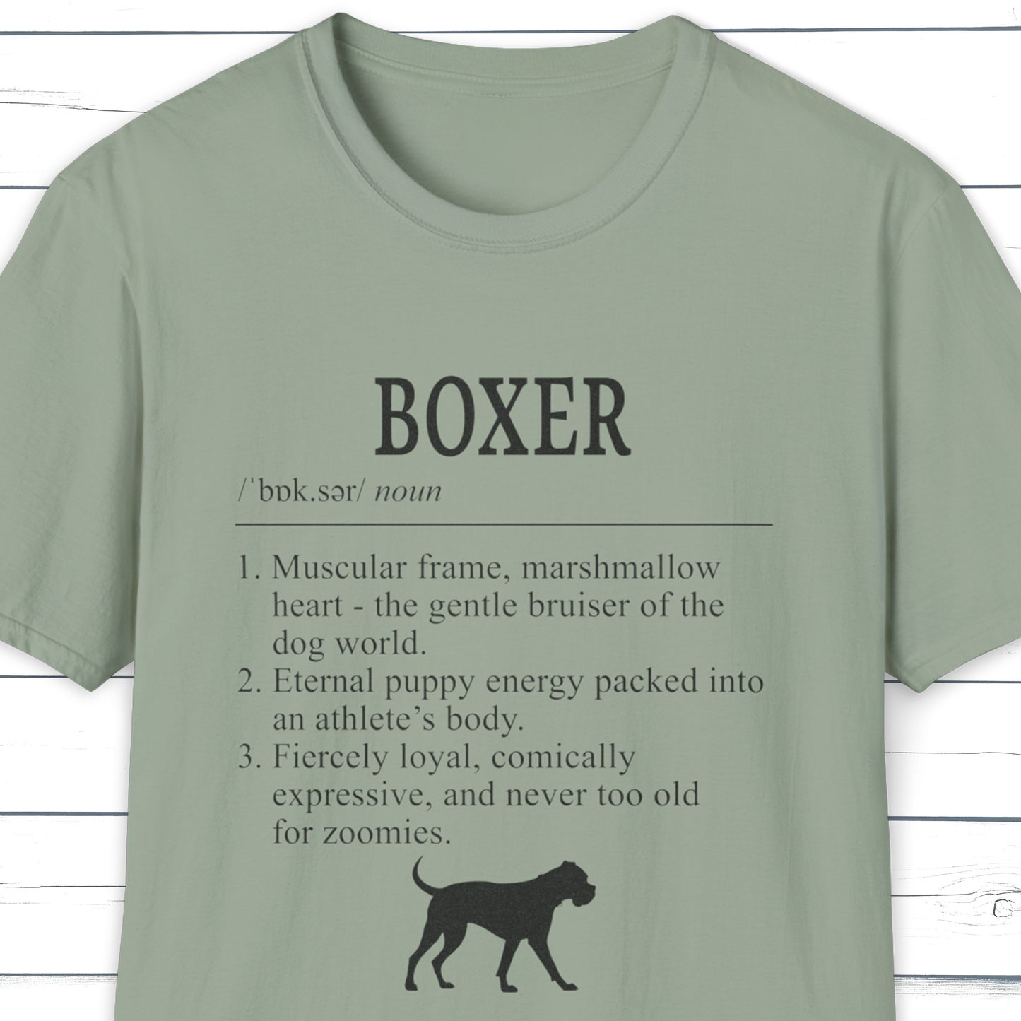 Boxer Definition T-Shirt Dictionary Dogs Collection