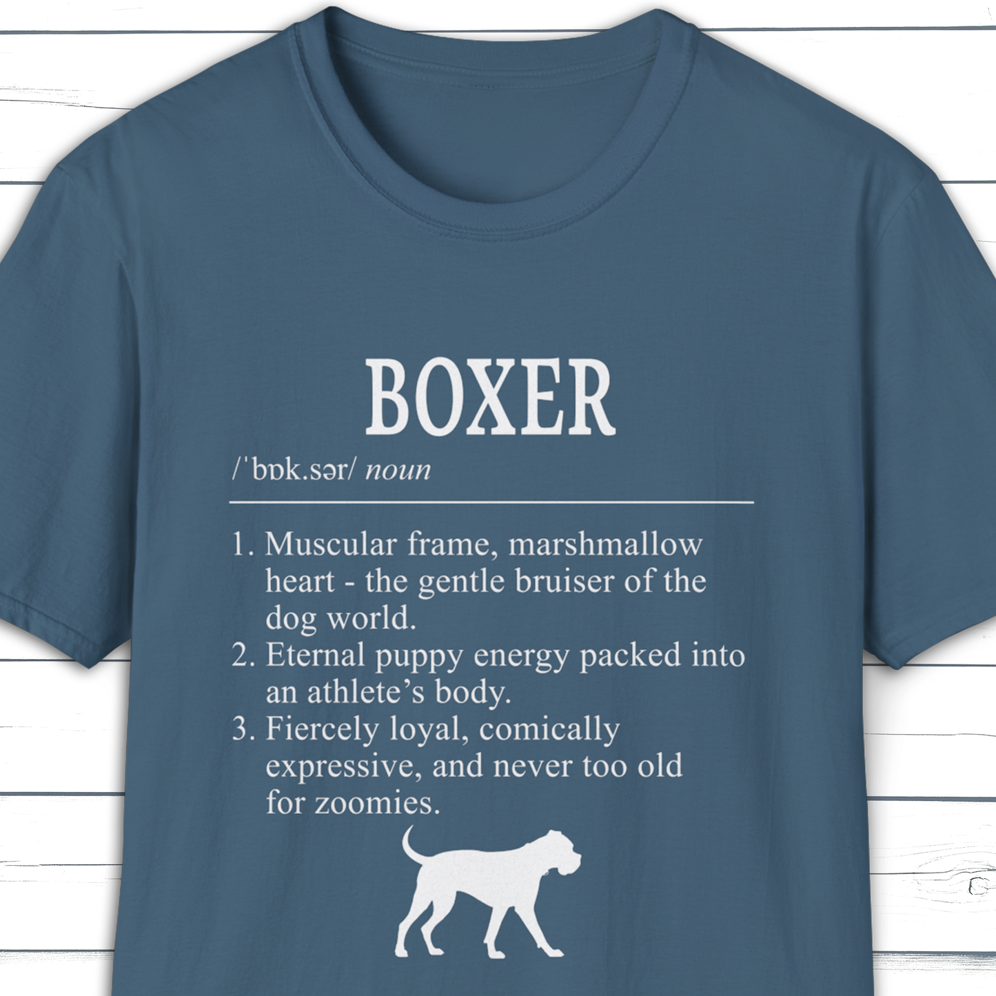 Boxer Definition T-Shirt Dictionary Dogs Collection