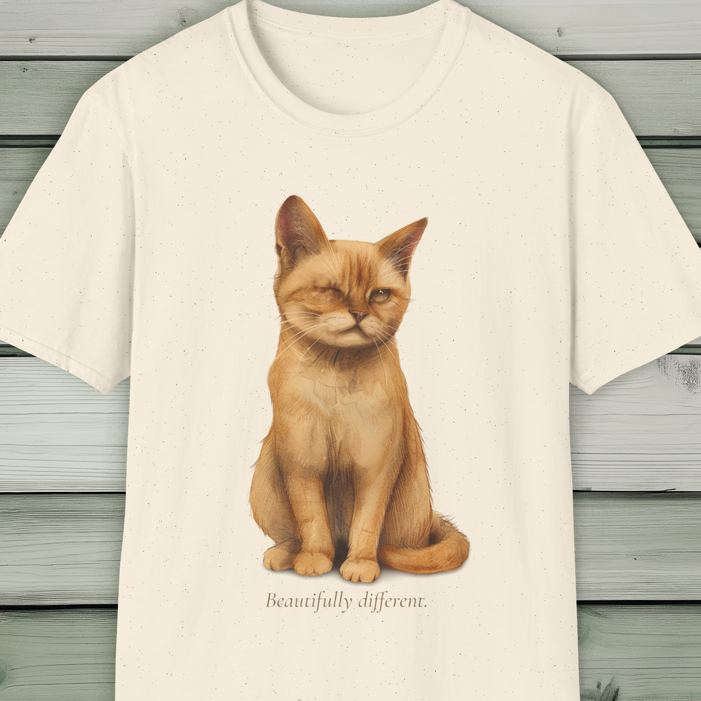 Beautifully Different – One-Eyed Rescue Cat Tee