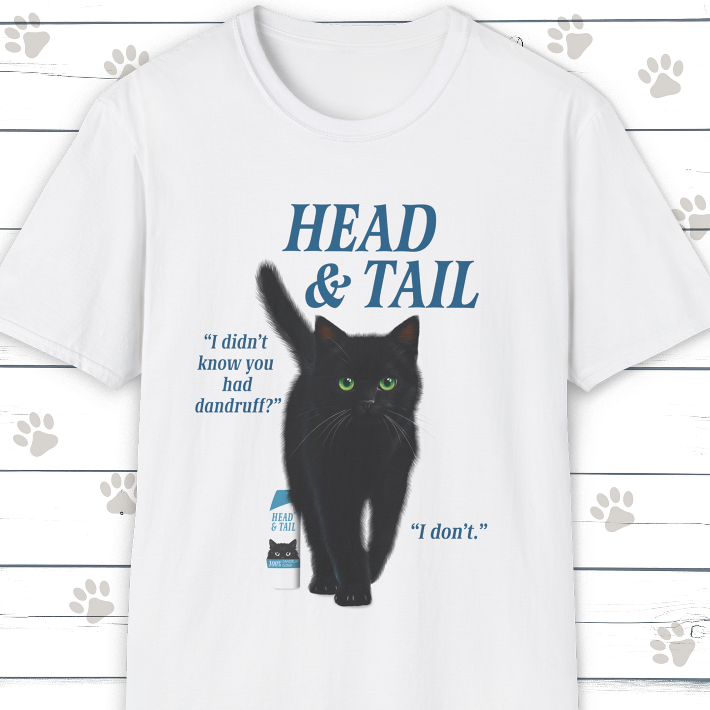 Head & Tail Cat Parody T-Shirt