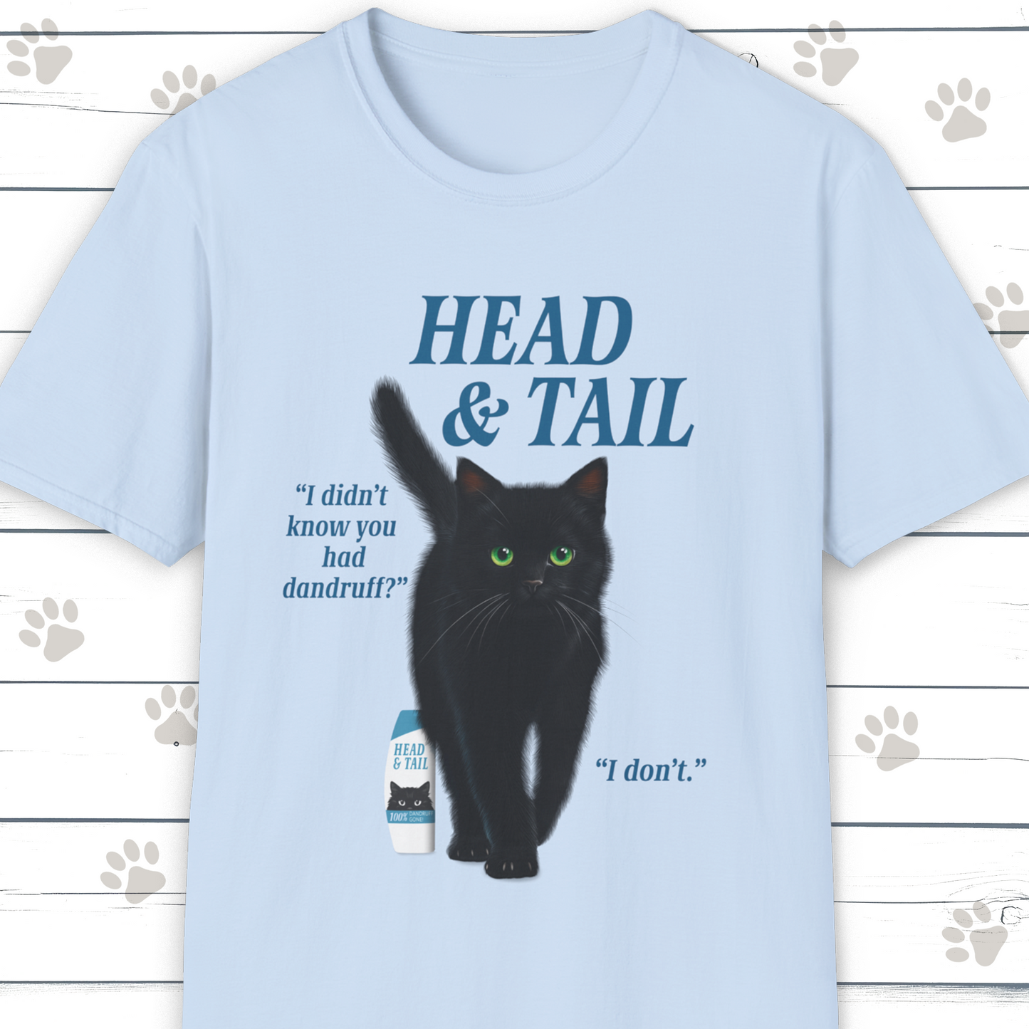 Head & Tail Cat Parody T-Shirt