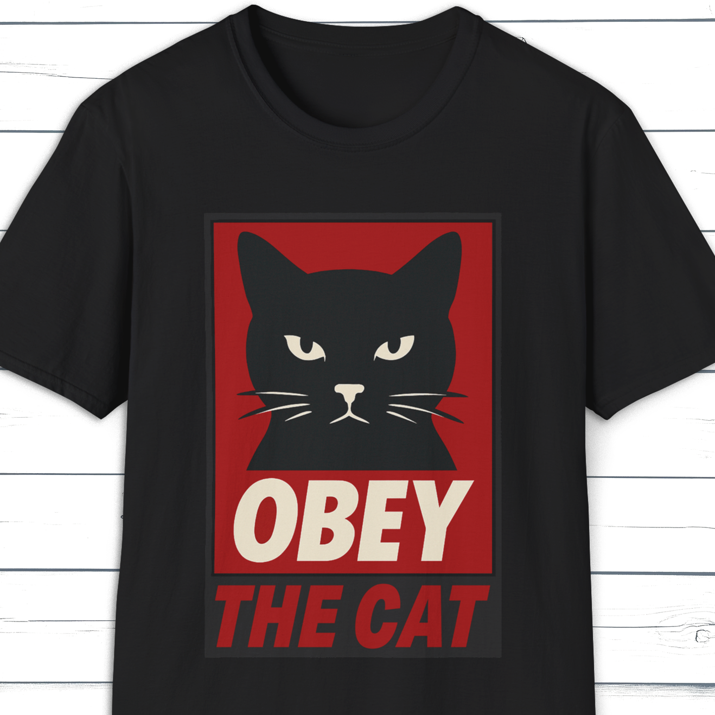OBEY The Cat Parody T-Shirt
