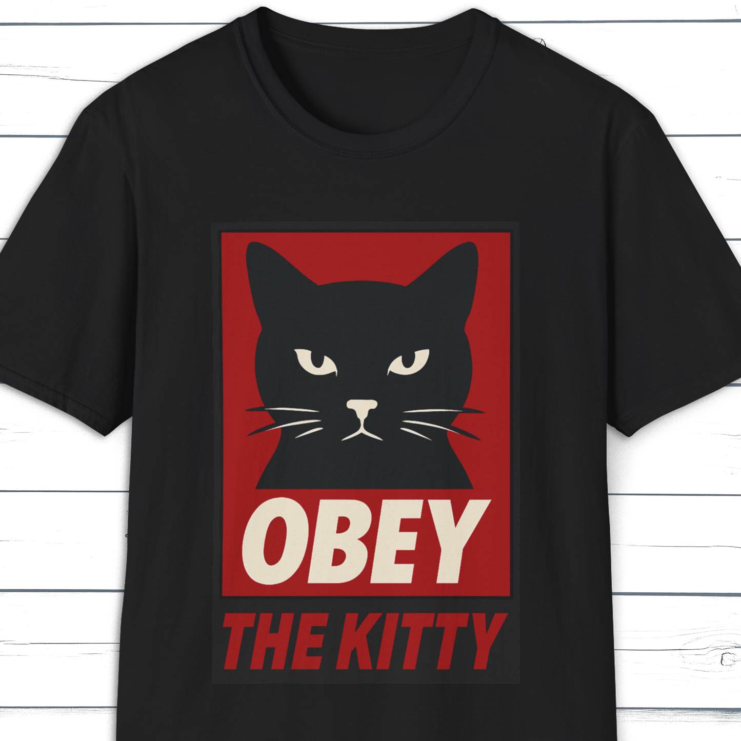 OBEY The Kitty Parody T-Shirt