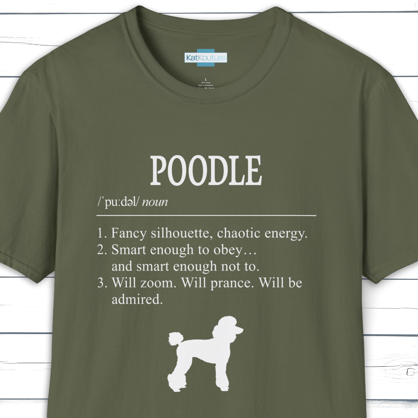 Poodle Definition T-Shirt Dictionary Dogs Collection