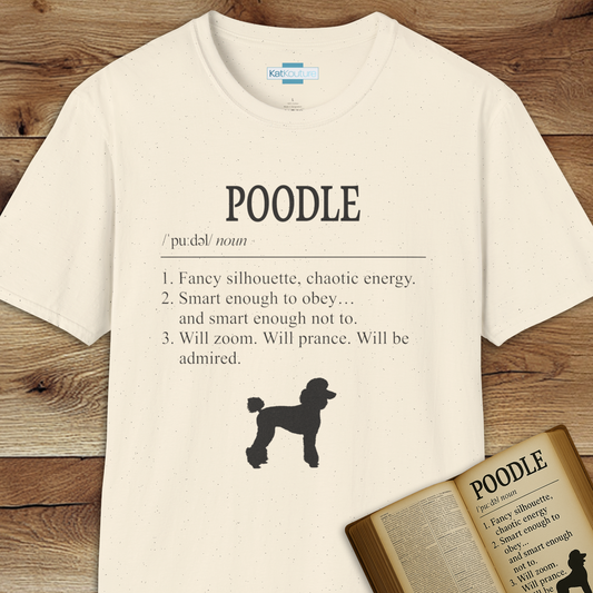 Poodle Definition T-Shirt Dictionary Dogs Collection