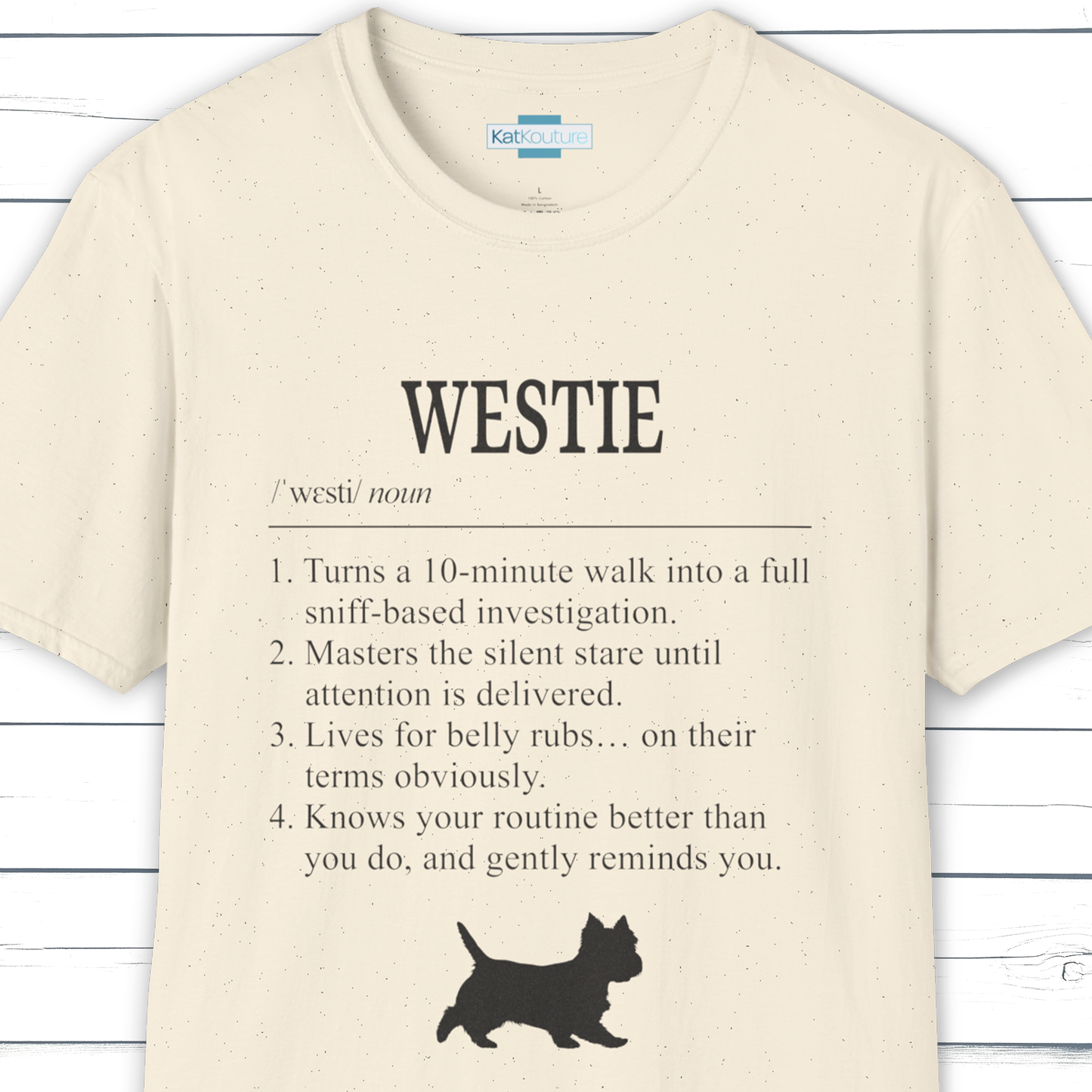 Westie Definition T-Shirt Dictionary Dogs Collection