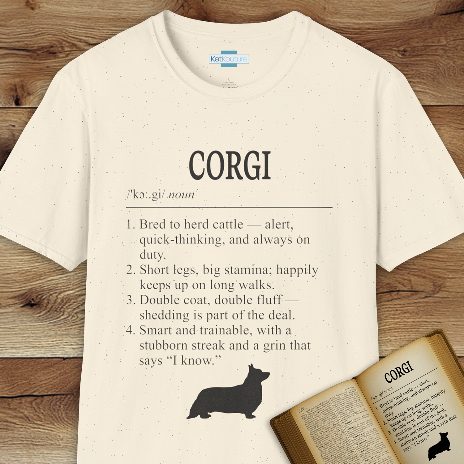 Corgi Definition T-Shirt Dictionary Dogs Collection – Katkouture
