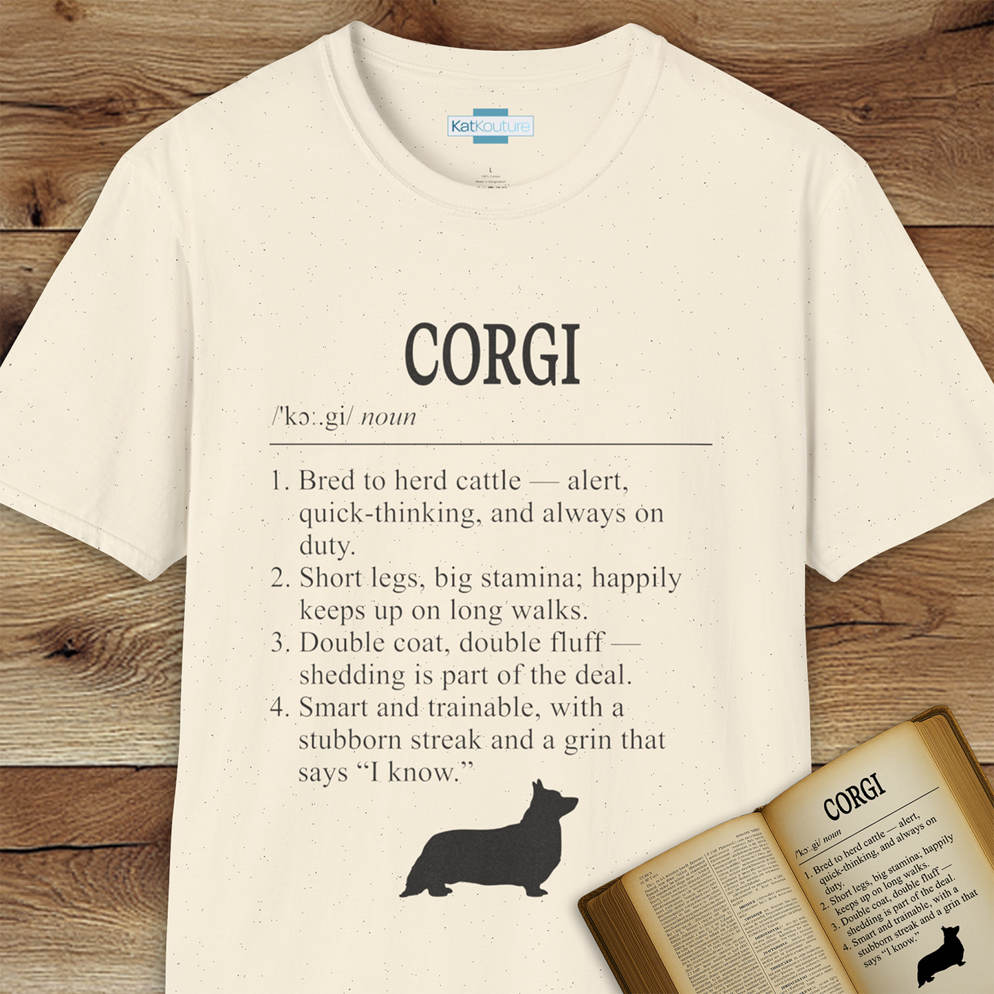 Corgi Definition T-Shirt Dictionary Dogs Collection