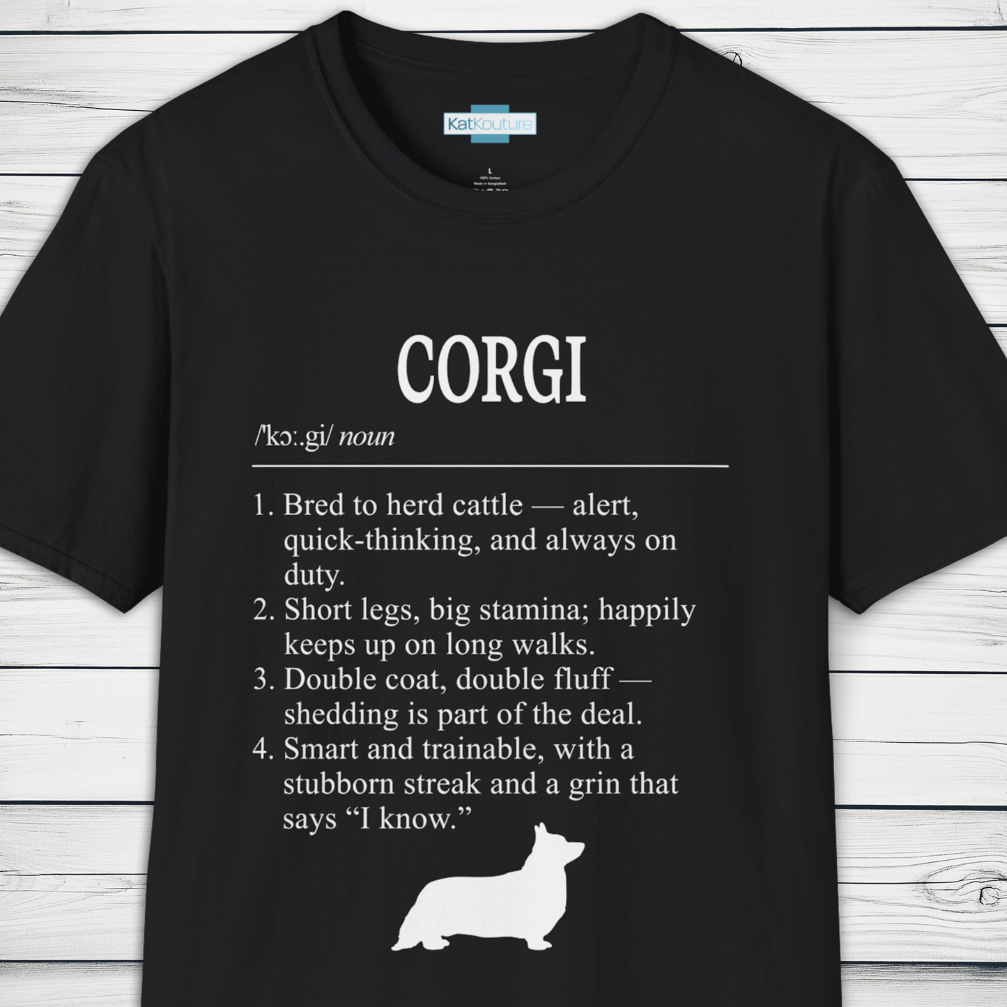 Corgi Definition T-Shirt Dictionary Dogs Collection