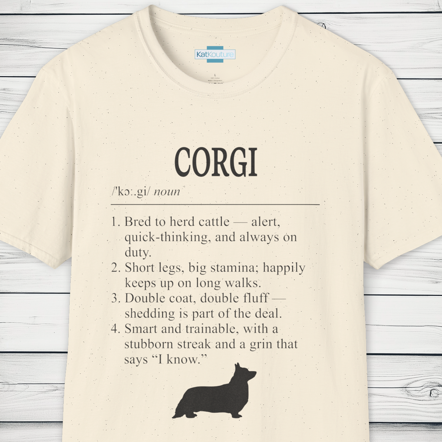 Corgi Definition T-Shirt Dictionary Dogs Collection