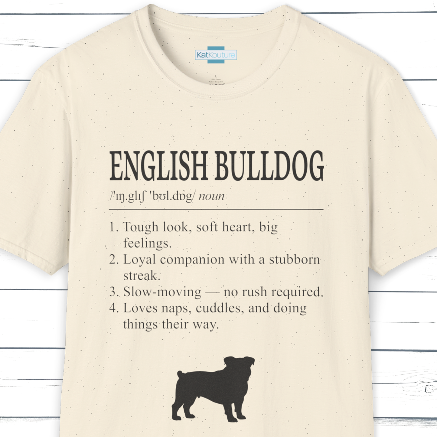 English Bulldog Definition T-Shirt Dictionary Dogs Collection
