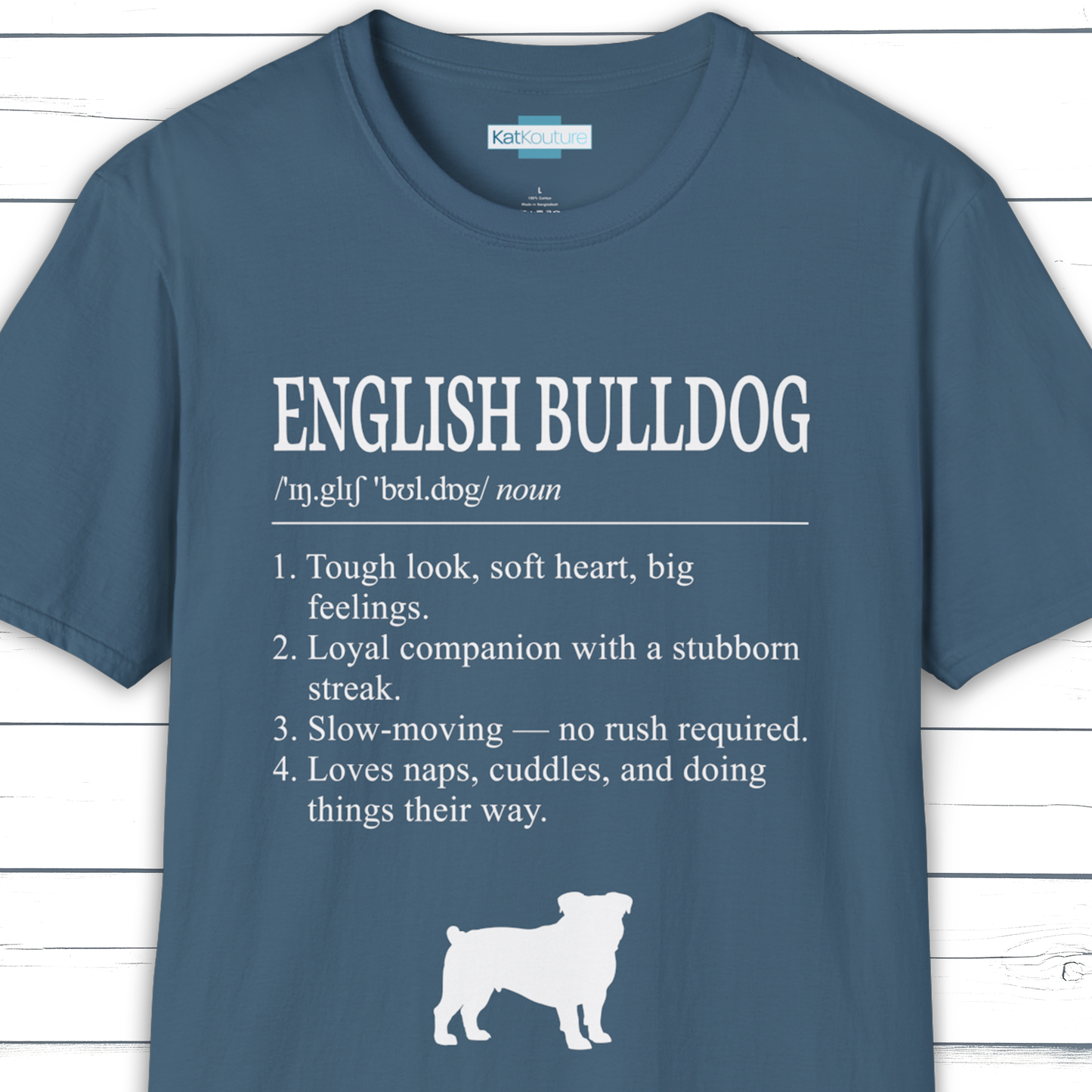 English Bulldog Definition T-Shirt Dictionary Dogs Collection