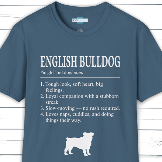 English Bulldog Definition T-Shirt Dictionary Dogs Collection