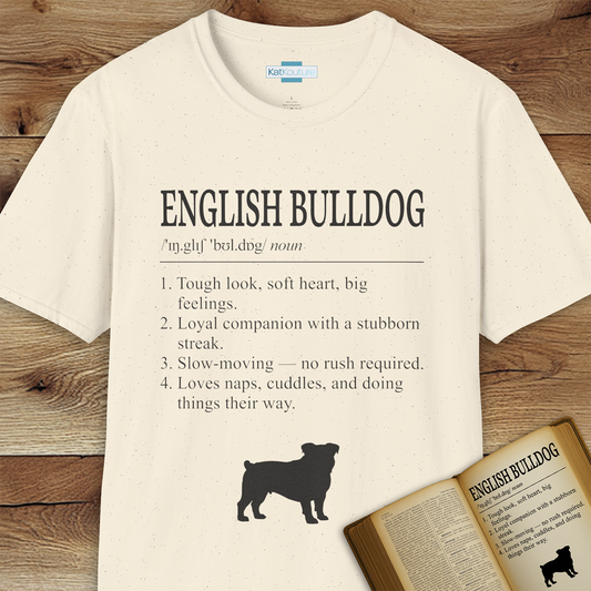 English Bulldog Definition T-Shirt Dictionary Dogs Collection
