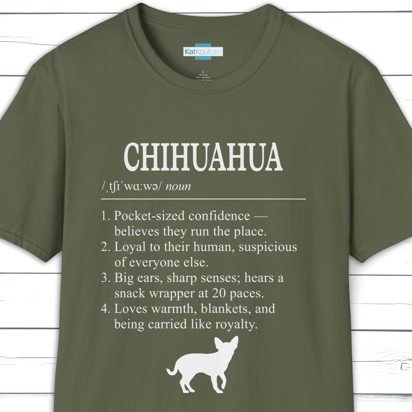 Chihuahua Definition T-Shirt Dictionary Dogs Collection