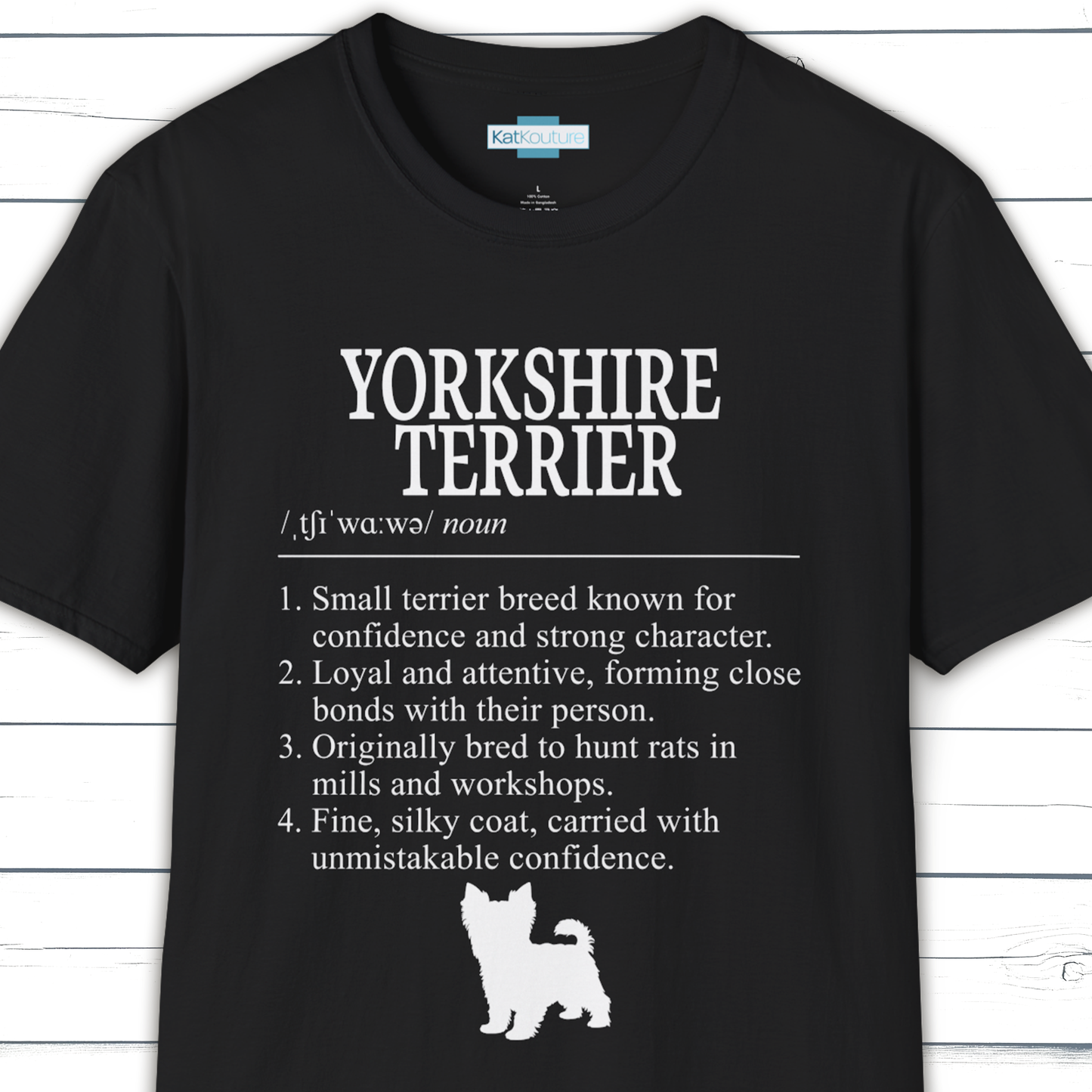 Yorkshire Terrier Definition T-Shirt Dictionary Dogs Collection