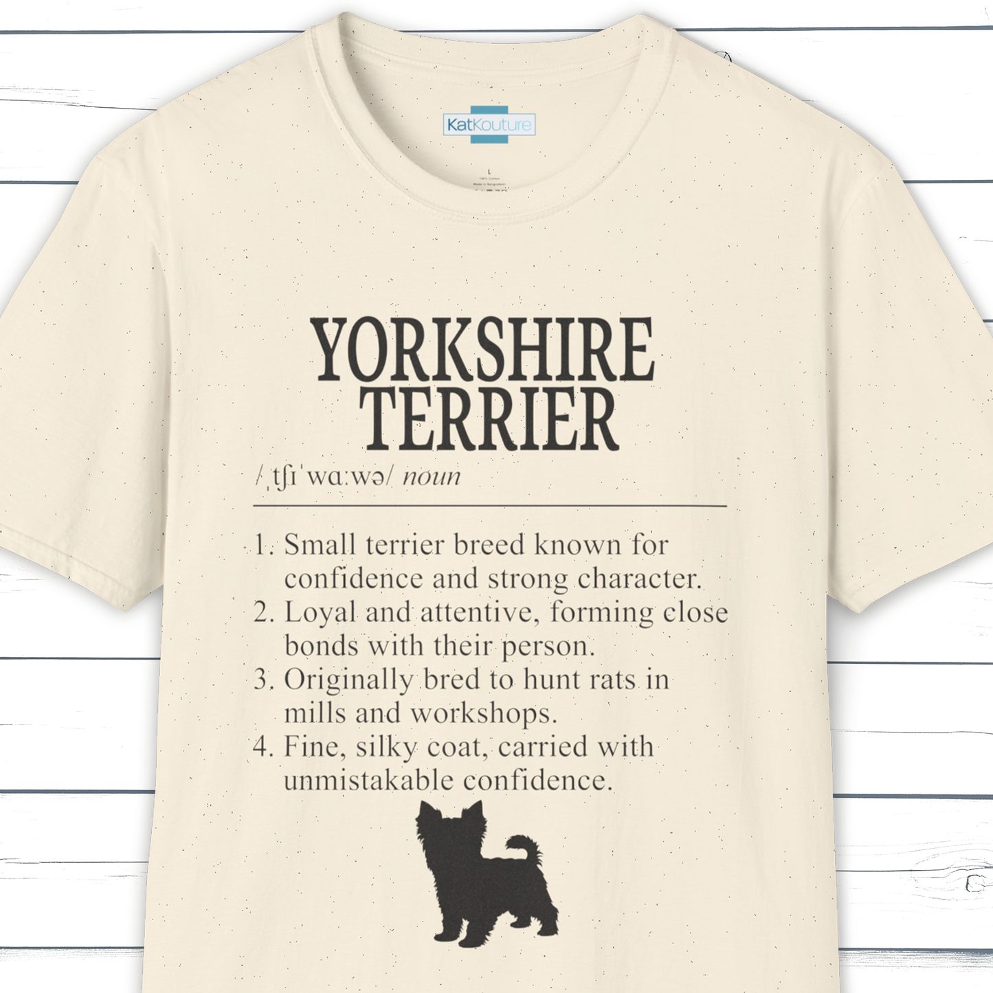 Yorkshire Terrier Definition T-Shirt Dictionary Dogs Collection