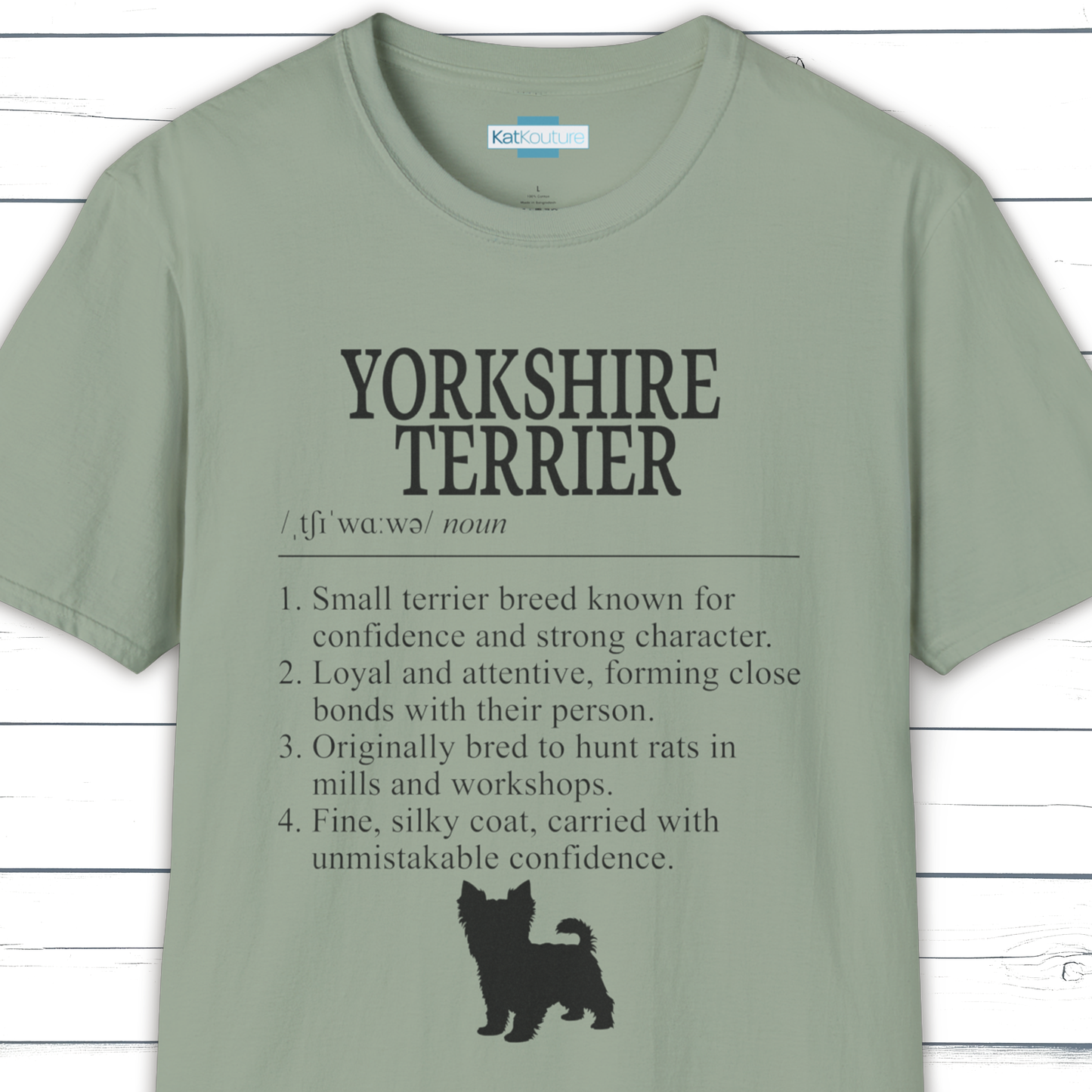 Yorkshire Terrier Definition T-Shirt Dictionary Dogs Collection