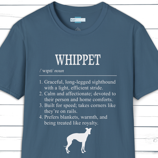 Whippet Definition T-Shirt Dictionary Dogs Collection