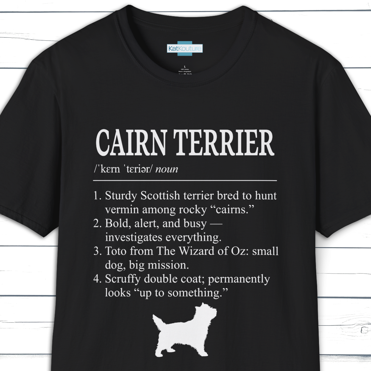 Cairn Terrier Definition T-Shirt Dictionary Dogs Collection