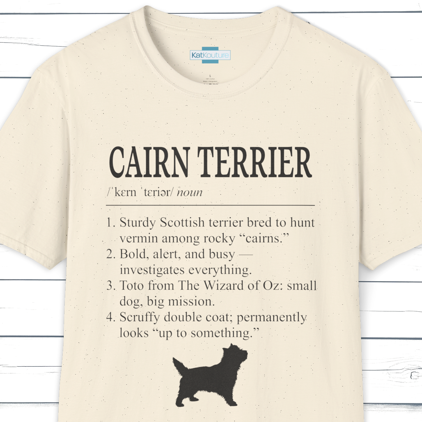 Cairn Terrier Definition T-Shirt Dictionary Dogs Collection