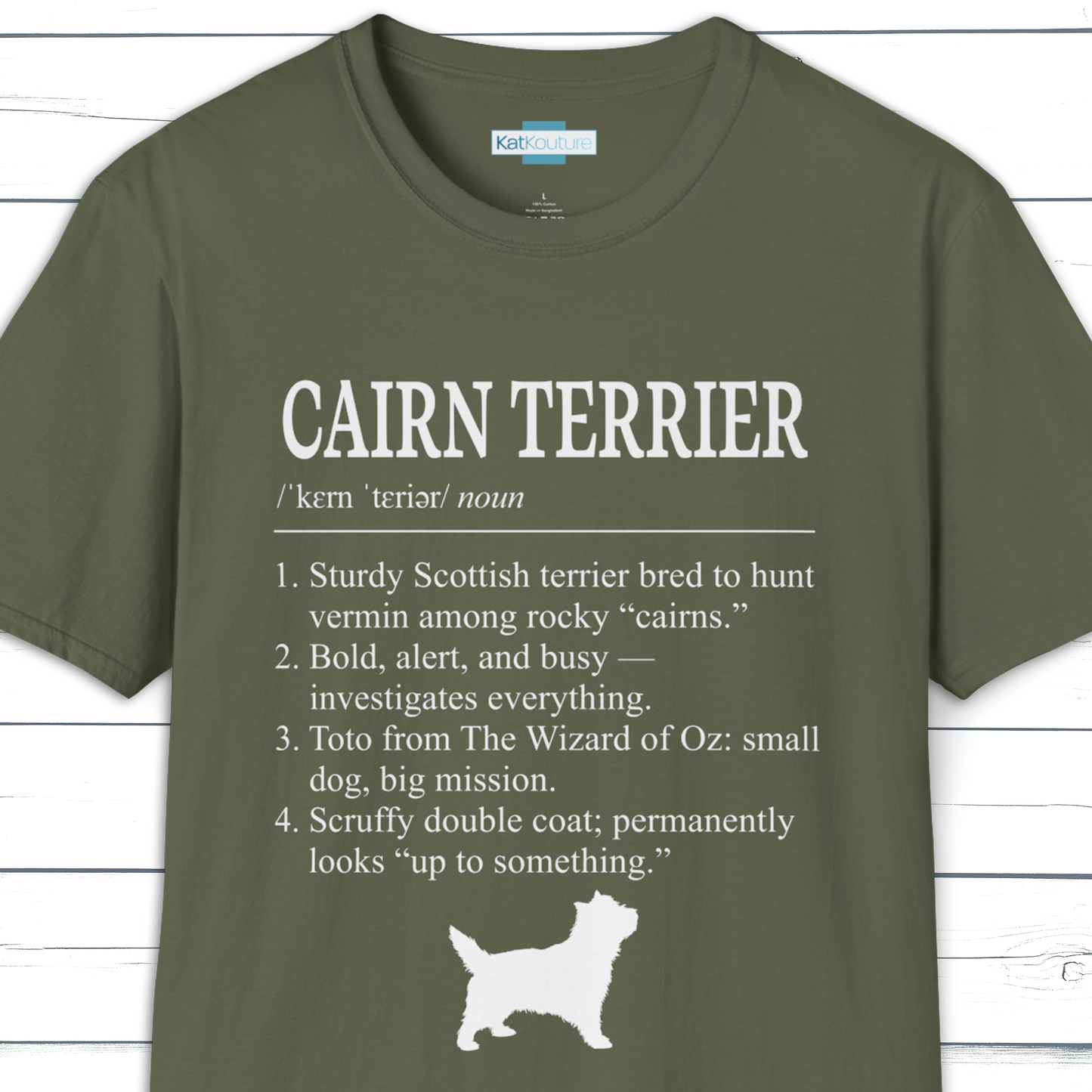 Cairn Terrier Definition T-Shirt Dictionary Dogs Collection