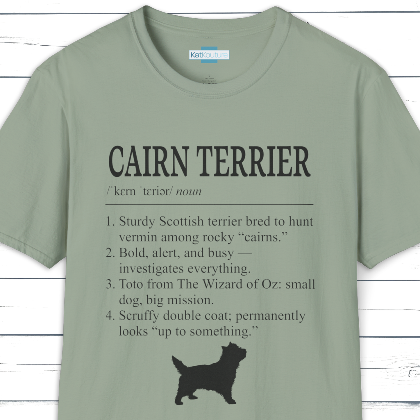 Cairn Terrier Definition T-Shirt Dictionary Dogs Collection