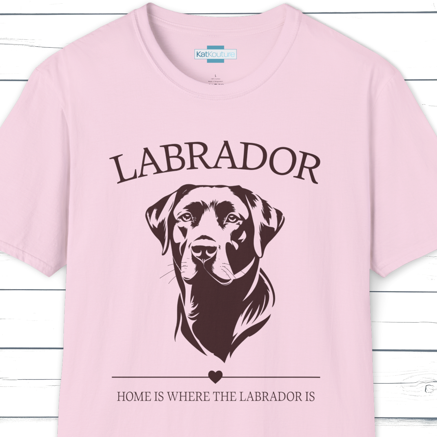 Labrador T-Shirt – Home Is Where The Labrador Is