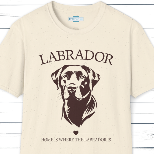 Labrador T-Shirt – Home Is Where The Labrador Is