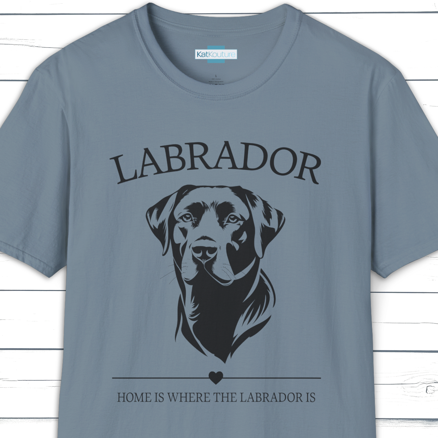 Labrador T-Shirt – Home Is Where The Labrador Is