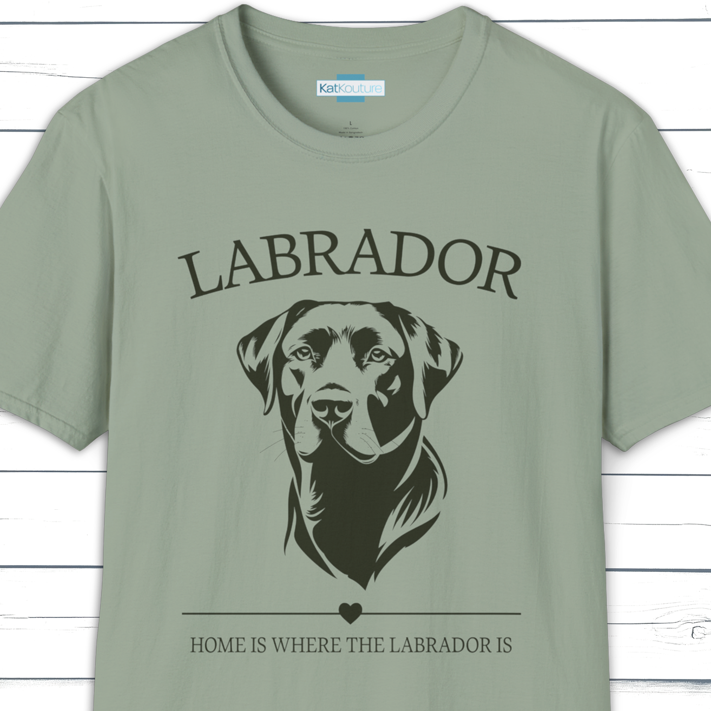 Labrador T-Shirt – Home Is Where The Labrador Is