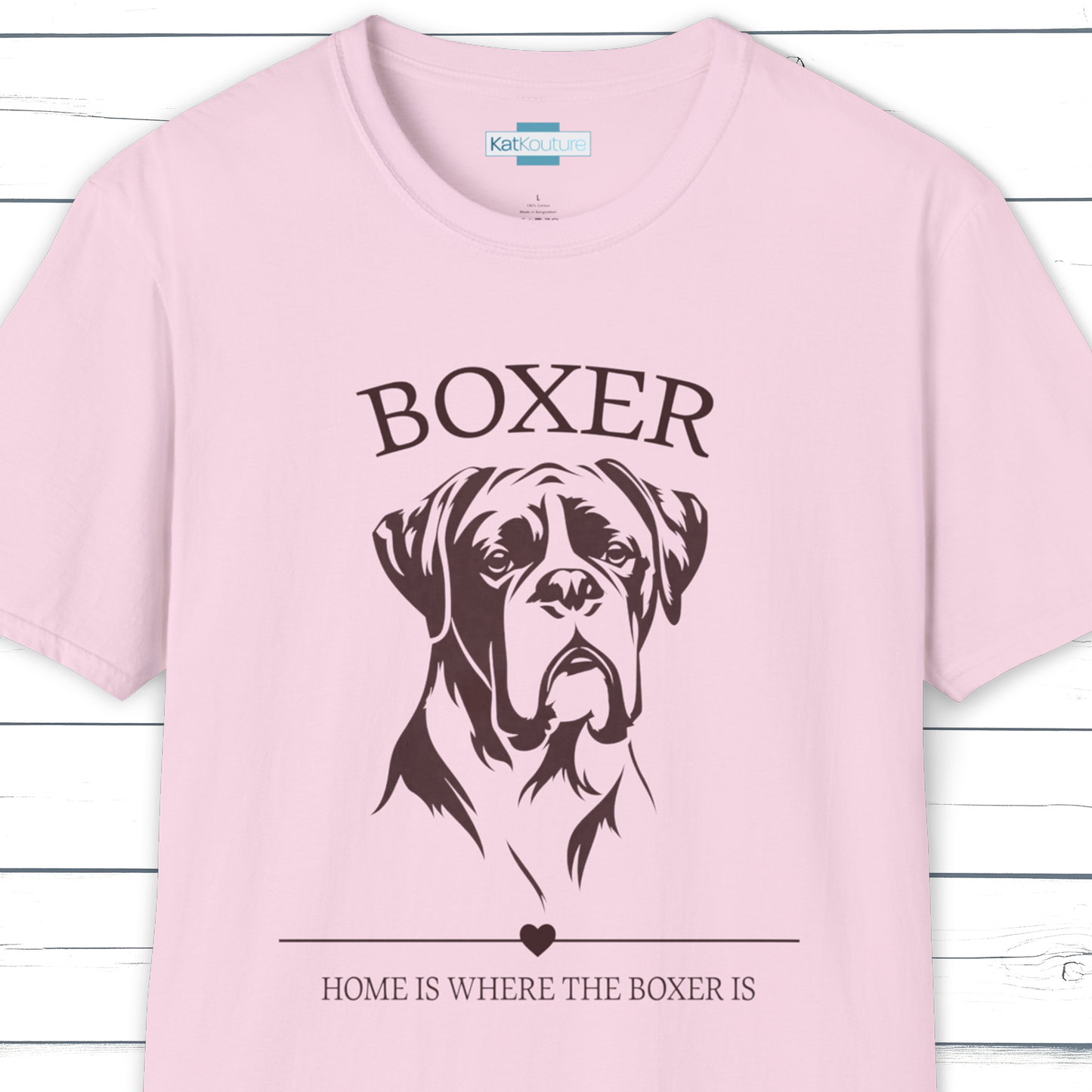 Boxer T-Shirt – Home Is Where The Boxer Is