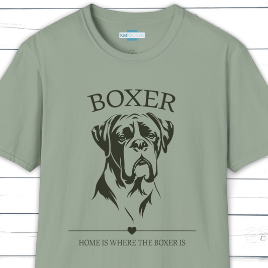 Boxer T-Shirt – Home Is Where The Boxer Is