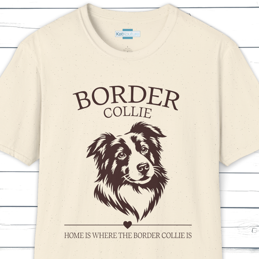 Border Collie T-Shirt – Home Is Where The Border Collie Is