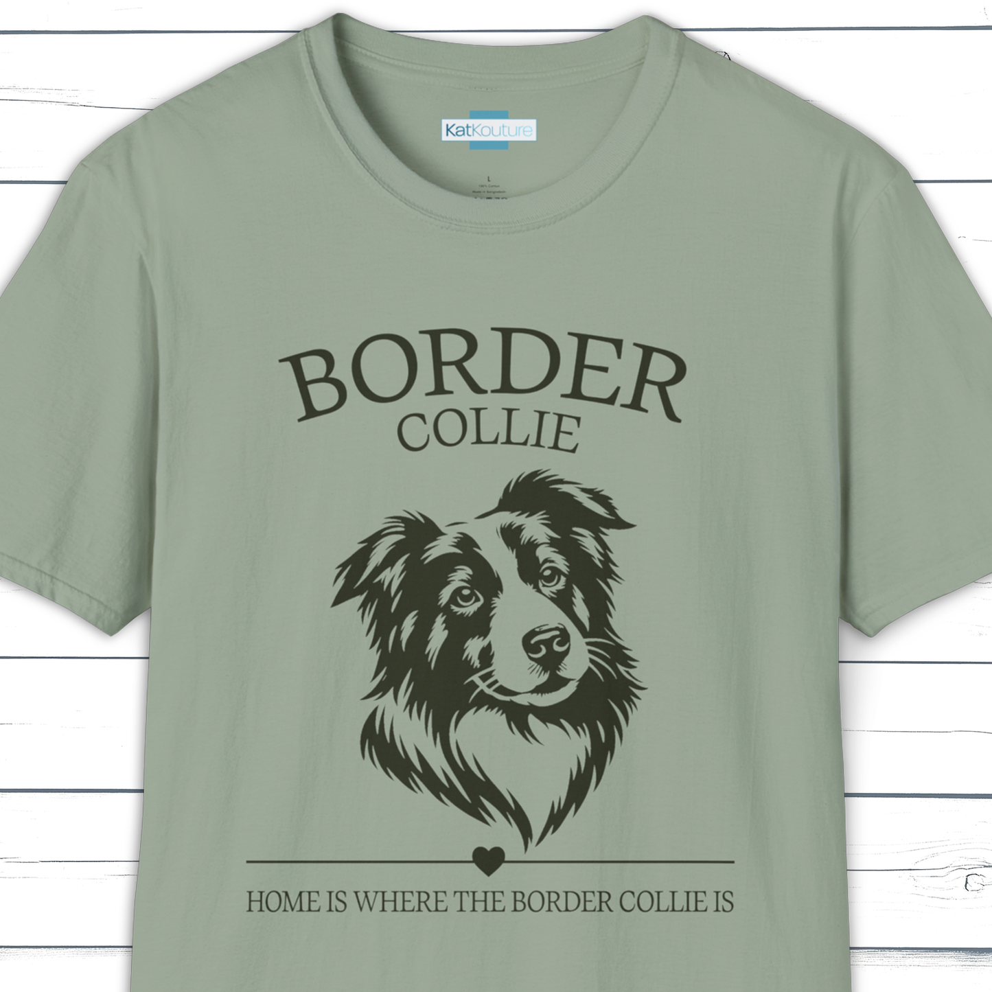 Border Collie T-Shirt – Home Is Where The Border Collie Is
