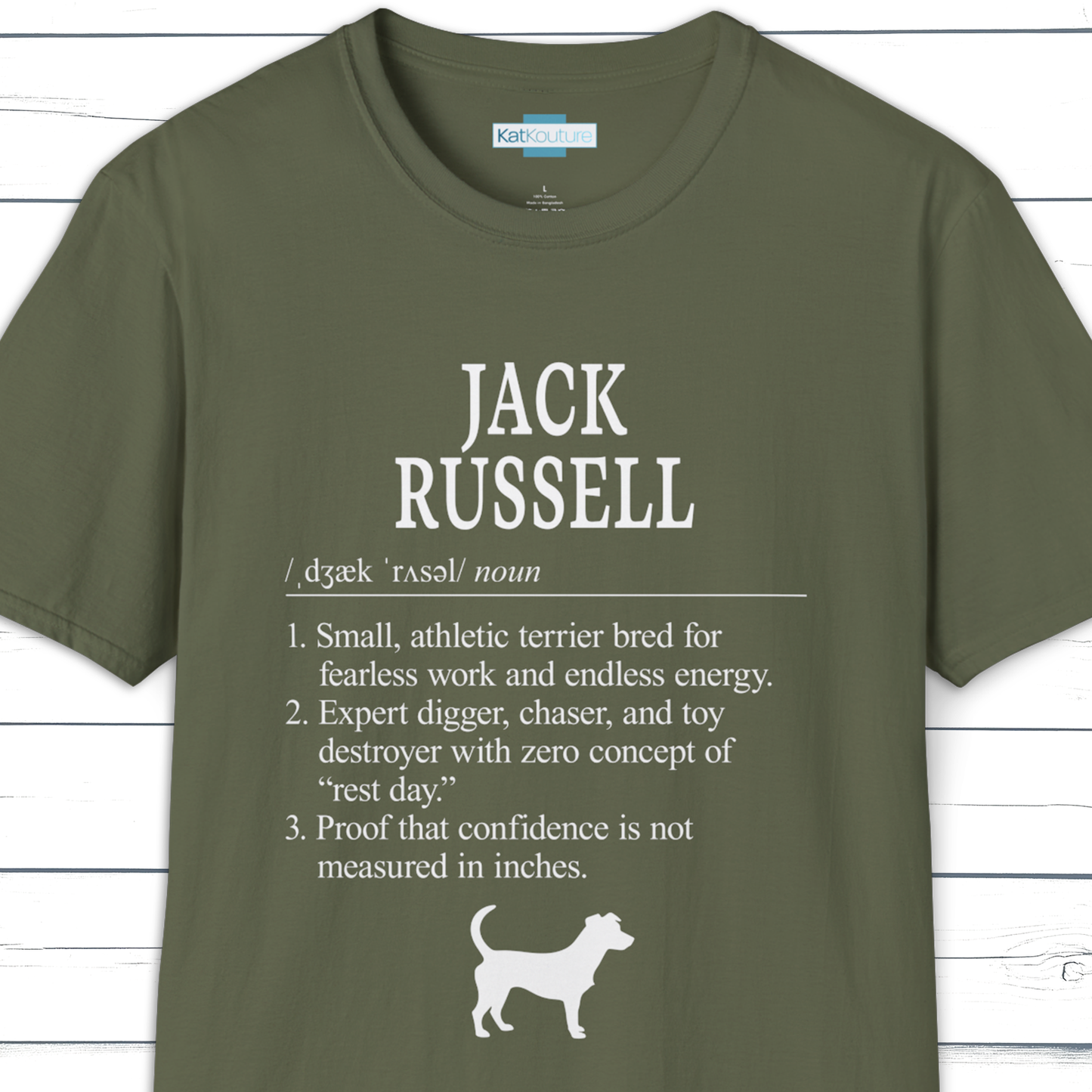 Jack Russell Definition T-Shirt Dictionary Dogs Collection