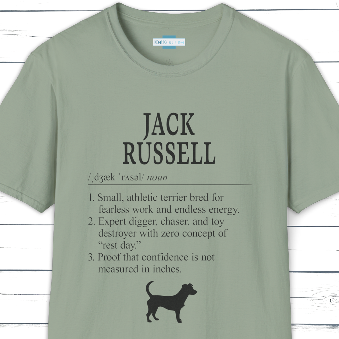 Jack Russell Definition T-Shirt Dictionary Dogs Collection