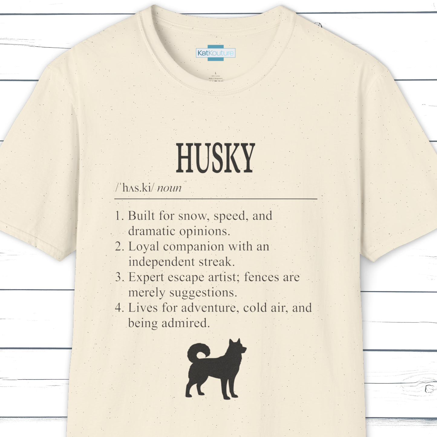 Husky Definition T-Shirt Dictionary Dogs Collection
