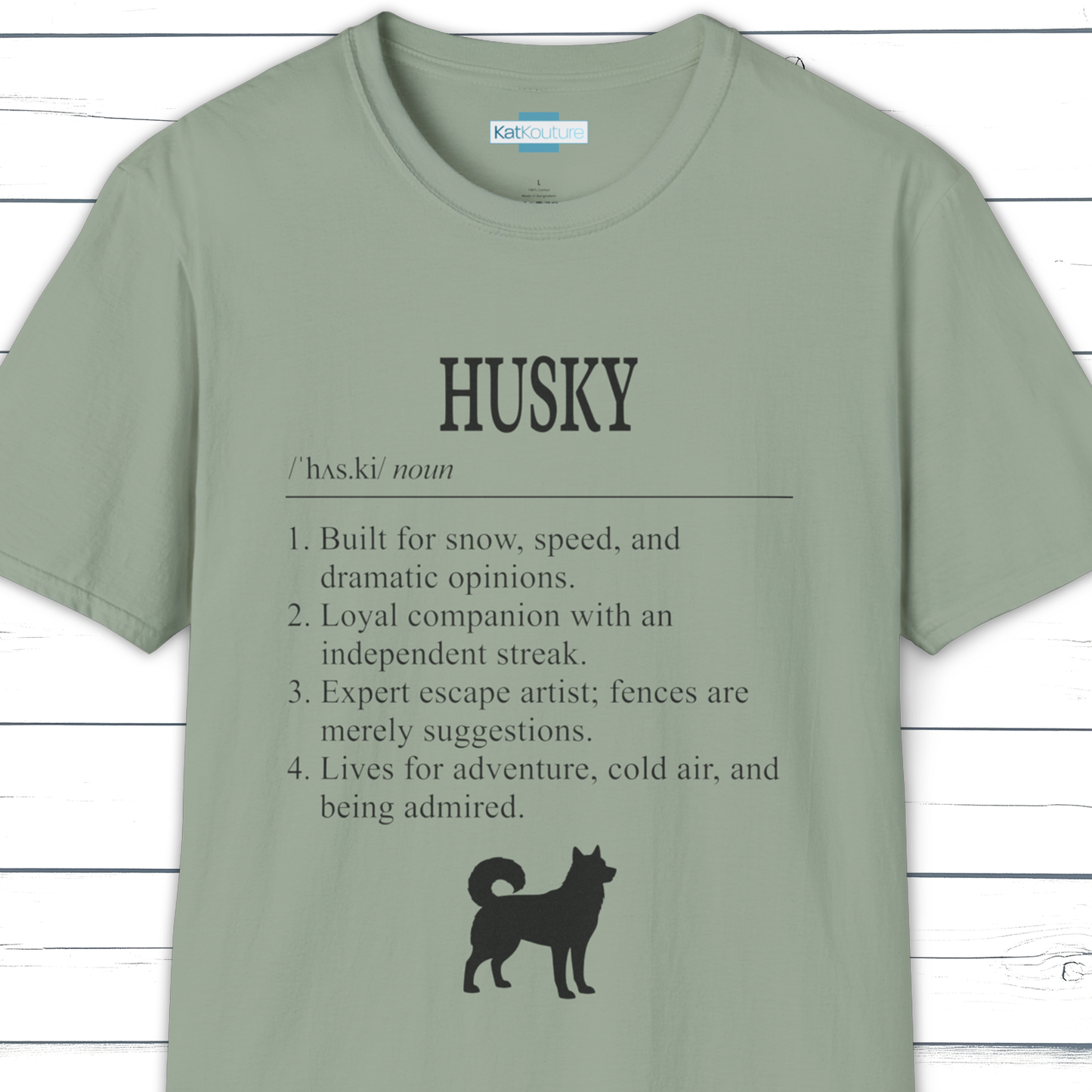 Husky Definition T-Shirt Dictionary Dogs Collection