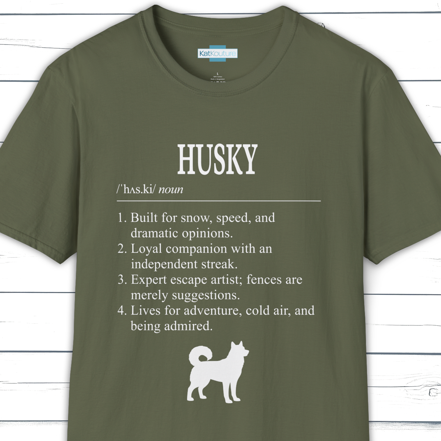 Husky Definition T-Shirt Dictionary Dogs Collection