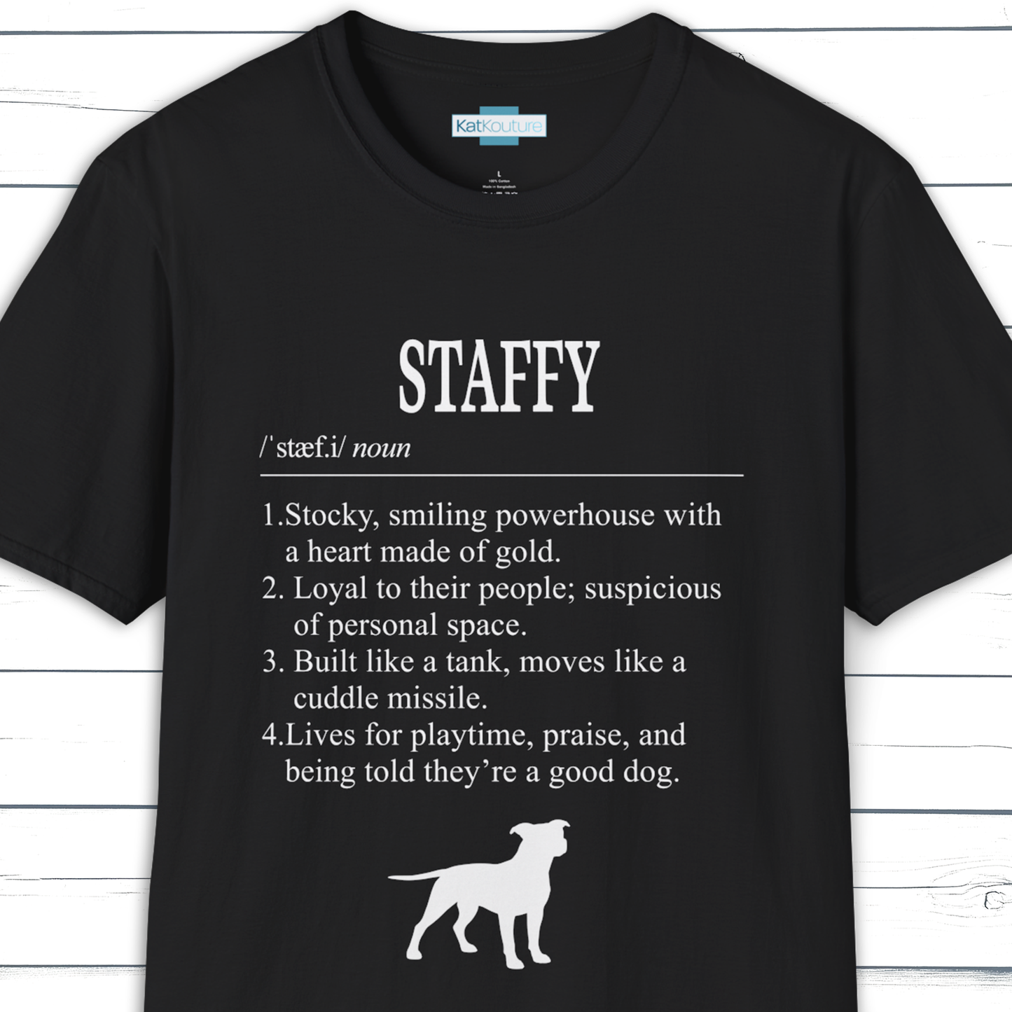 Staffy Definition T-Shirt Dictionary Dogs Collection