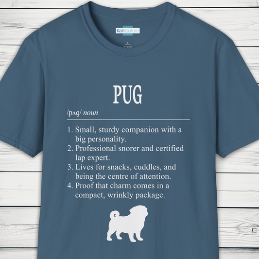Pug Definition T-Shirt Dictionary Dogs Collection