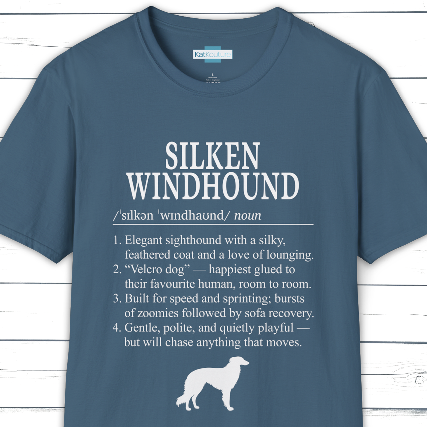 Silken Windhound Definition T-Shirt Dictionary Dogs Collection